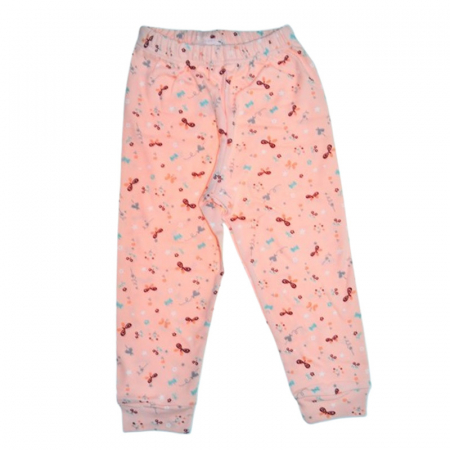 Pantaloni din bumbac, pentru fete, Mini Junior 7127C, Coral [1]