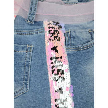 Pantaloni scurti pentru fete Happy House PPS-385-104, Albastru [2]