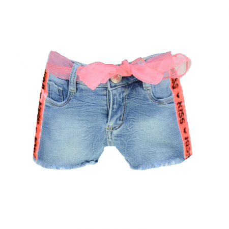Pantaloni scurti si colanti 3/4 - Pantaloni scurti pentru fete Happy House PPS-385AL-104, Albastru