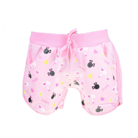 Pantaloni scurti si colanti 3/4 - Pantaloni scurti pentru fete Happy House WB-2832R1-98, Roz