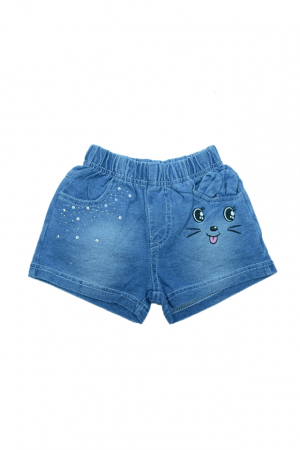 Pantaloni scurti si colanti 3/4 - Pantaloni scurti pentru fete Happy House HH177-AL-80, Albastru
