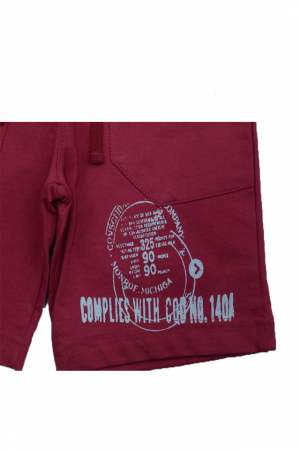 Pantaloni scurti pentru baieti Wendee DY14105-1RO-116, Rosu [2]