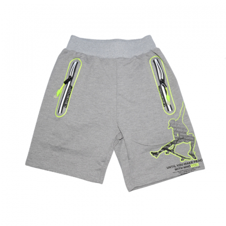 Îmbrăcăminte băieți - Pantaloni scurti pentru baieti Happy House WB-2973, Gri