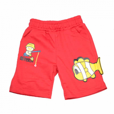 Îmbrăcăminte băieți - Pantaloni scurti pentru baieti Happy House HB-8811R, Rosu