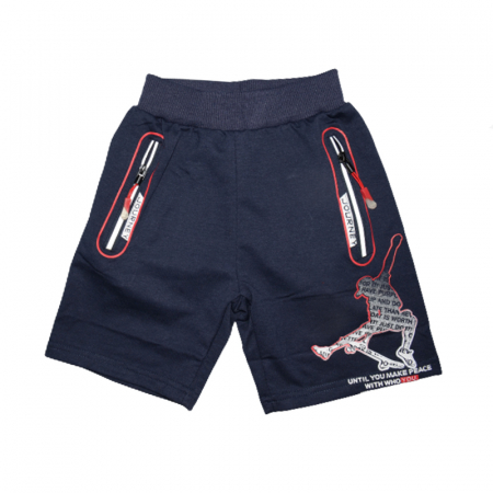 Îmbrăcăminte băieți - Pantaloni scurti pentru baieti Happy House WB-2973A, Bleumarin