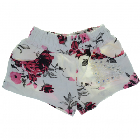 Pantaloni scurti si colanti 3/4 - Pantaloni scurti pentru fete Happy House CVC-1607-2, Alb