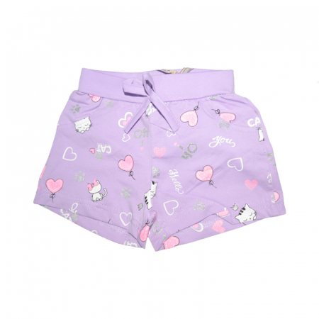 Pantaloni scurti si colanti 3/4 - Pantaloni scurti pentru fete Happy House FOFO-170A, Mov