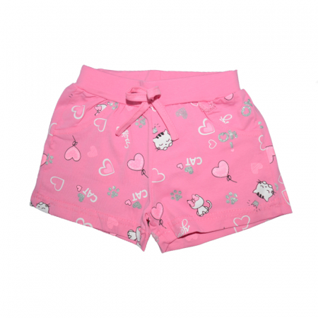 Pantaloni scurti si colanti 3/4 - Pantaloni scurti pentru fete Happy House FOFO-170B, Roz
