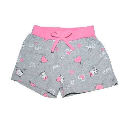 Pantaloni scurti si colanti 3/4 - Pantaloni scurti pentru fete Happy House FOFO-170, Gri
