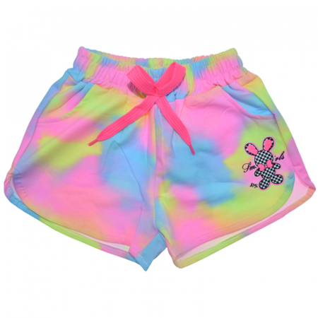 Pantaloni scurti si colanti 3/4 - Pantaloni scurti pentru fete Happy House WB-3059M, Multicolor