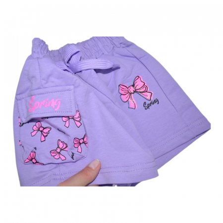 Pantaloni scurti pentru fete, Happy House WB3412, Mov [1]