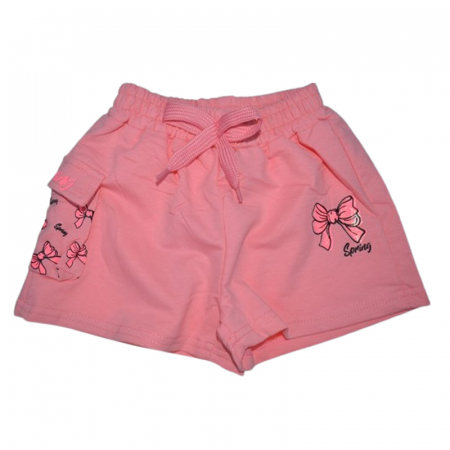 Pantaloni scurti si colanti 3/4 - Pantaloni scurti pentru fete, Happy House WB3412R, Roz