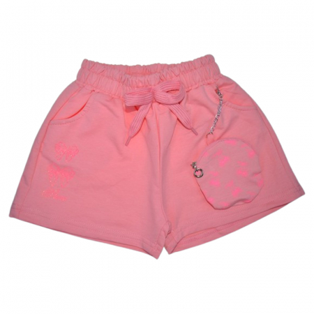 Pantaloni scurti si colanti 3/4 - Pantaloni scurti pentru fete, Happy House WB3416, Coral