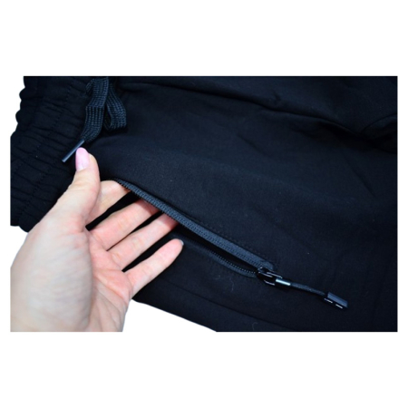 Pantaloni sport captusiti cu fleece pentru baieti, Happy House WB-3561N-8, Negru [2]