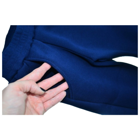 Pantaloni sport flausati pentru baieti, GT 0433B-92, Bleumarin [2]