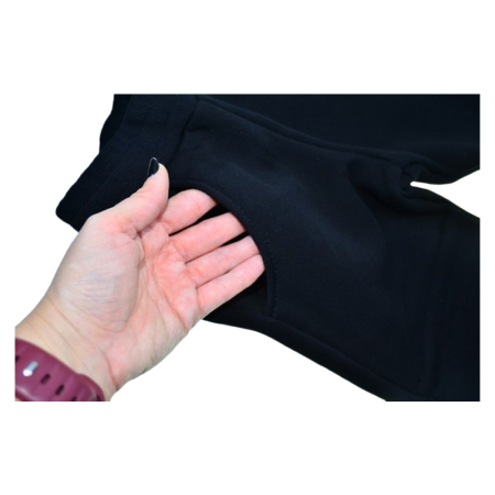 Pantaloni sport flausati pentru baieti, GT 0433N-92, Negru [2]