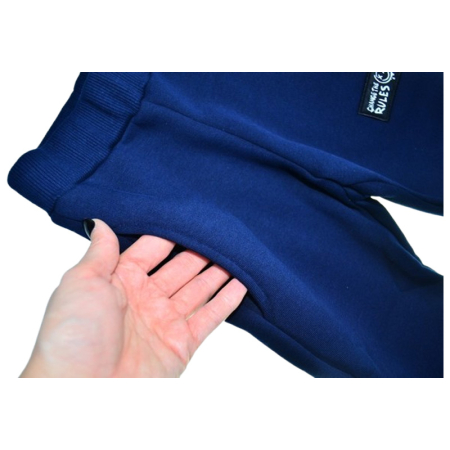 Pantaloni sport flausati pentru baieti, GT 0478B-104, Bleumarin [1]