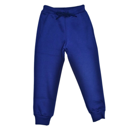 Pantaloni sport baieti - Pantaloni sport flausati pentru baieti, GT 0972A-128, Albastru inchis