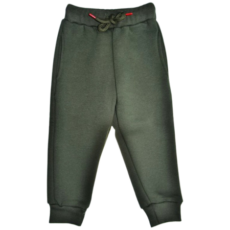 Pantaloni sport baieti - Pantaloni sport flausati pentru baieti, GT 9994V-98, Verde