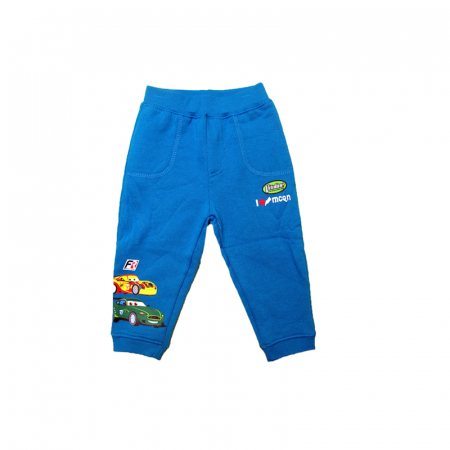 Pantaloni sport baieti - Pantaloni sport pentru baieti Disney Cars DISK-JPF41525-68-cm, Albastru