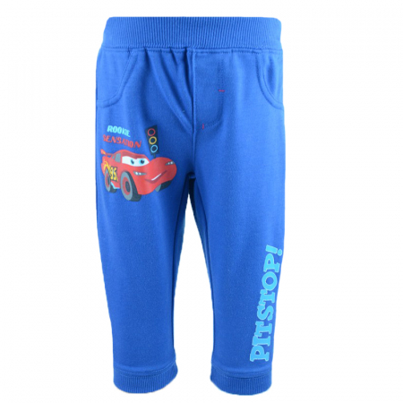 Pantaloni sport baieti - Pantaloni sport pentru baieti Disney Cars DISK-JPTR51031AL1-80-cm, Albastru