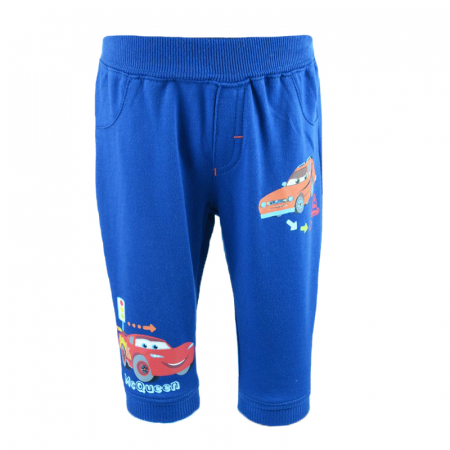 Pantaloni sport baieti - Pantaloni sport pentru baieti Disney Cars DISK-JPTR51528AL-80-cm, Albastru
