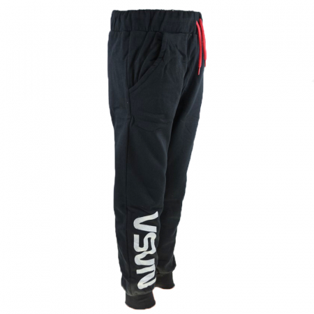 Pantaloni sport pentru baieti E Plus M NASA 5211147-128-cm, Negru [1]