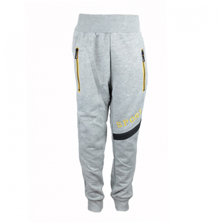 Pantaloni sport baieti - Pantaloni sport pentru baieti Happy House CVC-1286G-128-cm, Gri