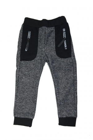 Pantaloni sport baieti - Pantaloni sport pentru baieti Happy House CVC-983G1-80-cm, Gri