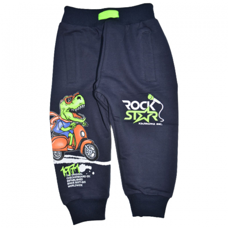 Pantaloni sport baieti - Pantaloni sport pentru baieti Happy House WB-3032, Bleumarin