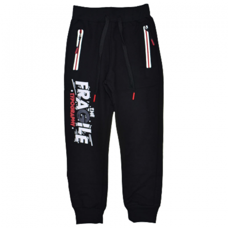 Pantaloni sport baieti - Pantaloni sport pentru baieti Happy House WB-3037, Negru