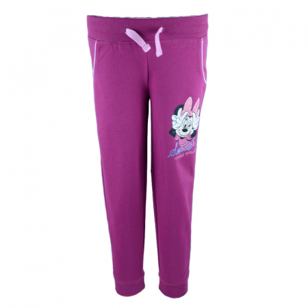 Pantaloni sport - Pantaloni sport pentru fete Disney Minnie Mouse DISM-GPTR42584-122-cm, Fucsia