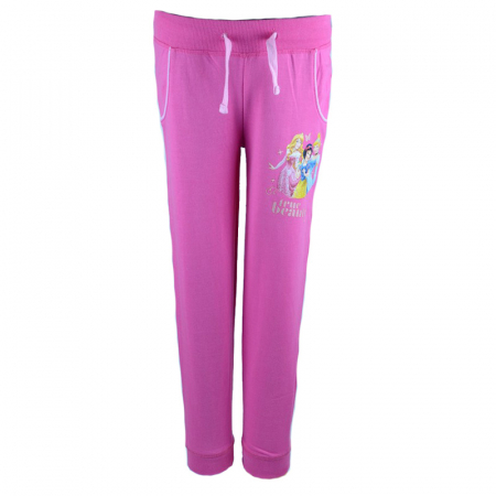 Pantaloni sport - Pantaloni sport pentru fete Disney Princess DISR-GPTR42586-128-cm, Roz