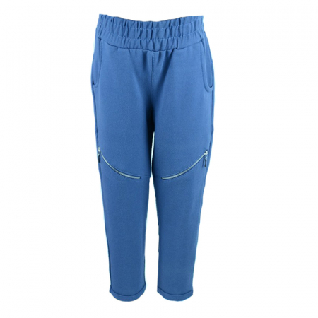 Pantaloni sport - Pantaloni sport pentru fete Maja MJAF1A-122-cm, Albastru