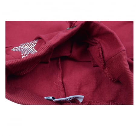 Pantaloni sport pentru fete Wendee DK16114-1B2-98, Bordo [2]