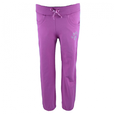 Pantaloni sport pentru fete Wendee DS16111-2-128-cm, Fucsia [0]