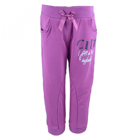 Pantaloni sport - Pantaloni sport pentru fete Wendee FS16175-1-122-cm, Fucsia