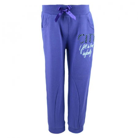 Pantaloni sport - Pantaloni sport pentru fete Wendee FS16175-1M-98-cm, Mov