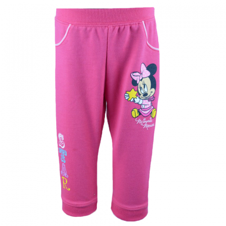 Pantaloni sport - Pantaloni sport pentru fete Disney DISM-JPTR51032-86-cm, Fucsia