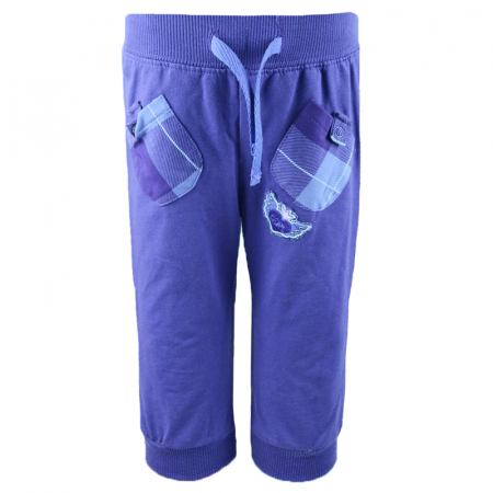Pantaloni sport - Pantaloni sport pentru fete Mini Junior CFMini CFNN-17-80-cm, Albastru