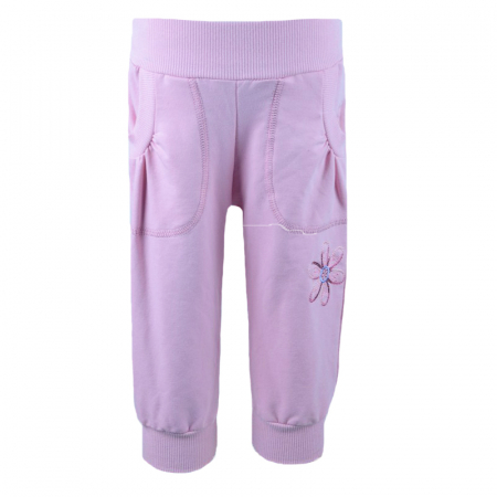 Pantaloni sport - Pantaloni sport pentru fete Pifou PM7-RZ-80-cm, Roz