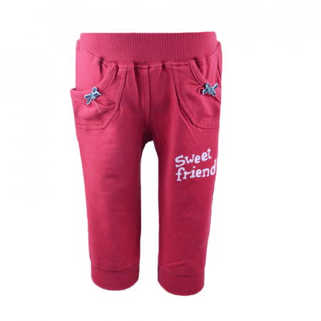 Pantaloni sport - Pantaloni sport pentru fete Wenice BO01600047-68-cm, Rosu