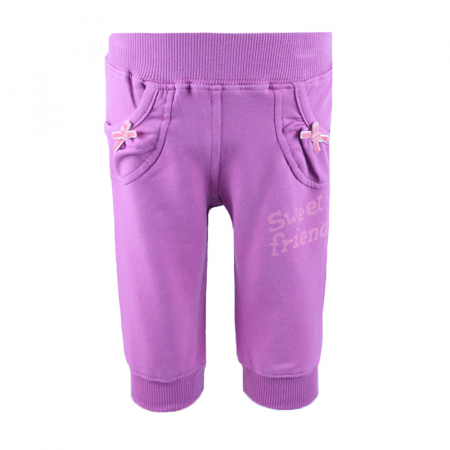 Pantaloni sport - Pantaloni sport pentru fete Wenice BO01600047M-68-cm, Mov