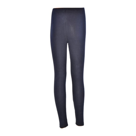 Pantaloni tip colanti din bumbac reiat, pentru fete, Atut P0264N-128, Negru [2]
