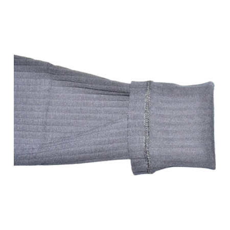 Pantaloni tip colanti din bumbac reiat, pentru fete, Atut P0264N-128, Negru [4]