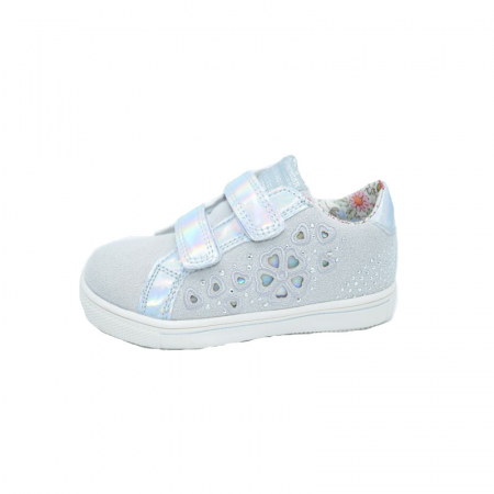 Pantofi cu siret si scai fete - Pantofi fete American Club K151886A1-31, Alb