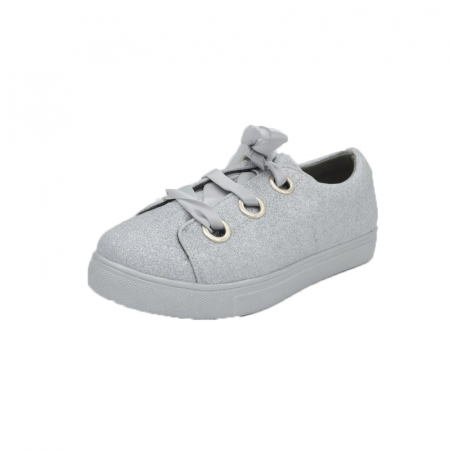 Pantofi cu siret si scai fete - Pantofi fete MRS M178-AR-31, Argintiu
