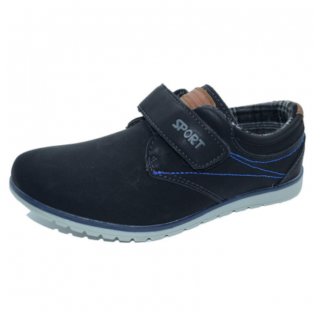 Pantofi cu siret si scai baieti - Pantofi pentru baieti Badoxx C-383N-31, Negru