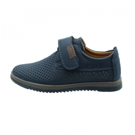 Pantofi cu siret si scai baieti - Pantofi pentru baieti Bessky B8891A-2-31, Bleumarin
