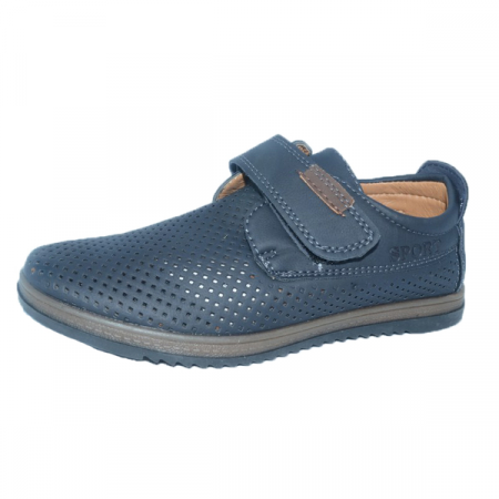 Pantofi cu siret si scai baieti - Pantofi pentru baieti Bessky B8891B-3-32, Bleumarin